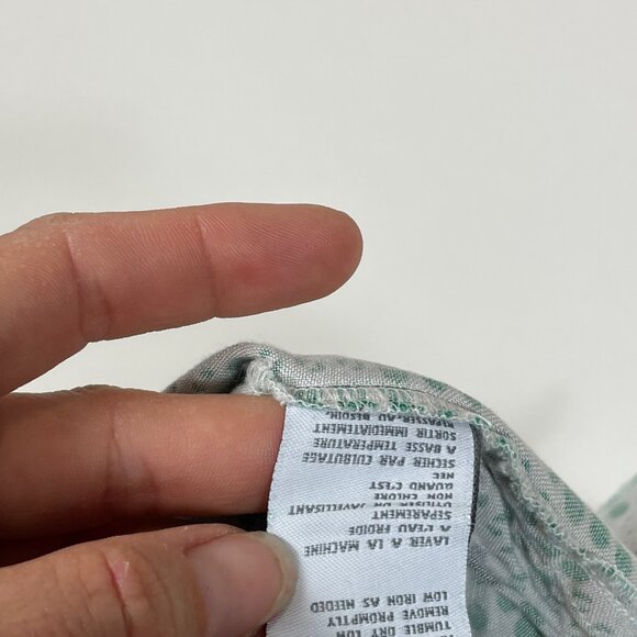 Cooperative Green Polka Dot Casual Shorts Sz 2 Womens Mid Rise Tie Waist Pockets - Picture 5 of 10